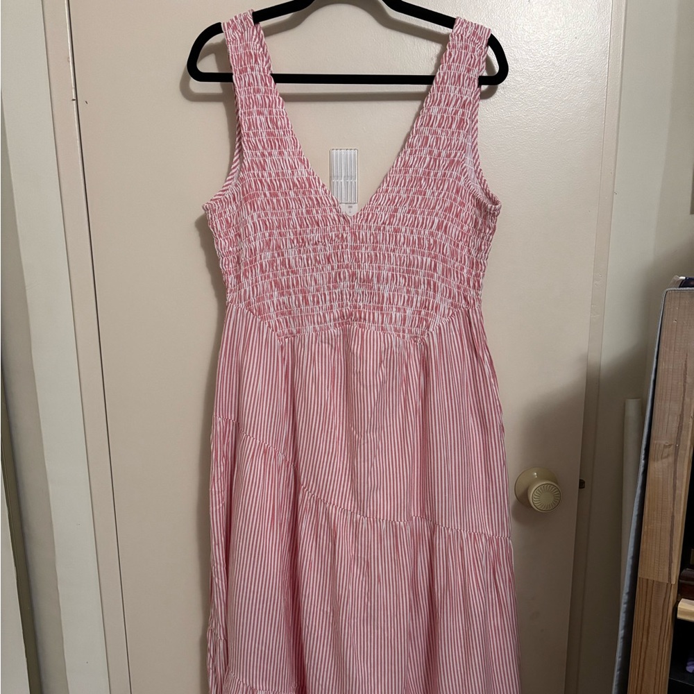 Buffalo | Pink Striped Sleeveless Maxi Dress